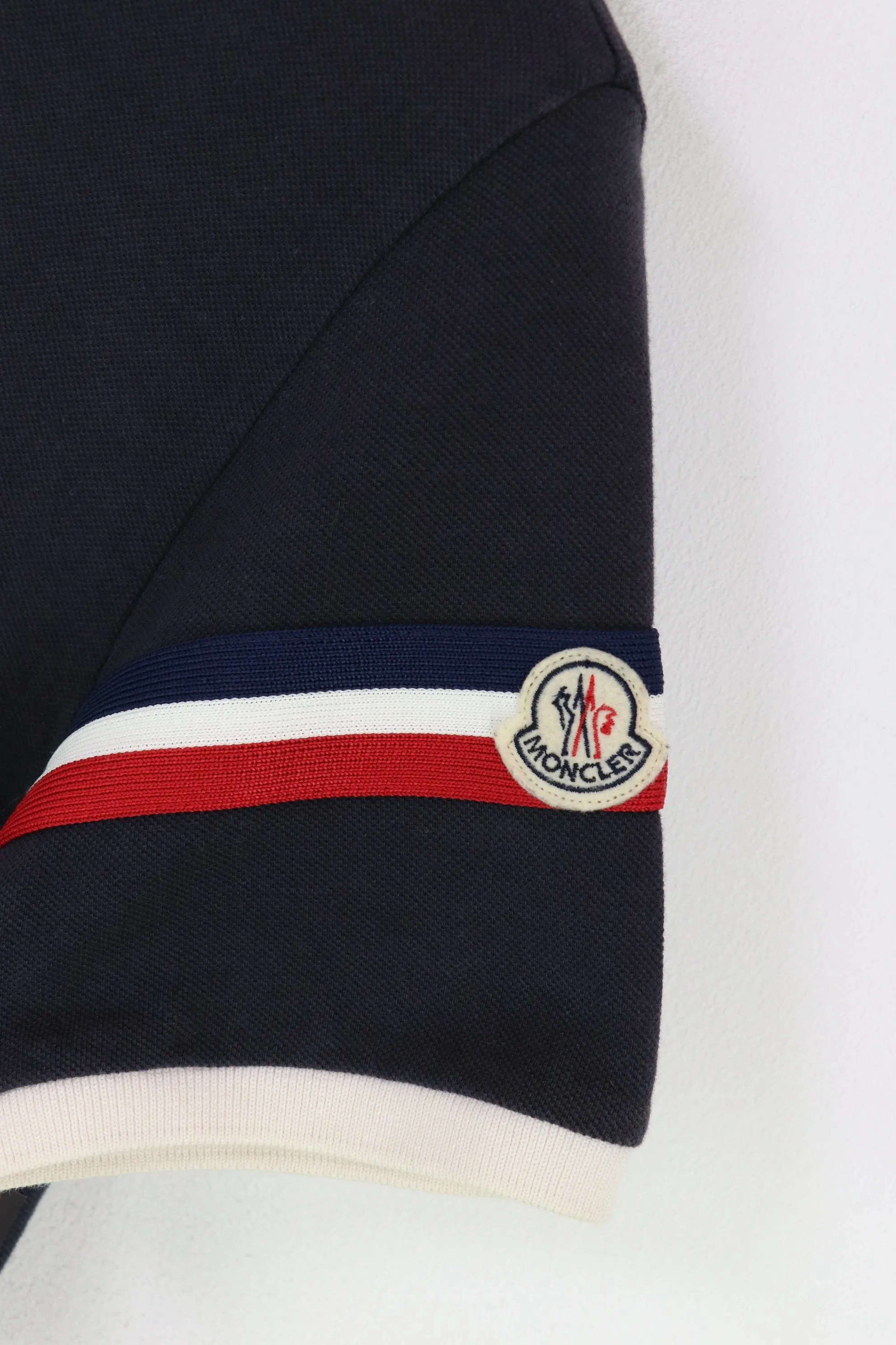 Moncler Polo Shirt Navy Small