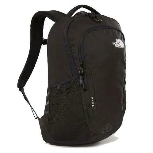 North Face Vault Backpack Mens Womens Black Rucksack Laptop Work School Bag