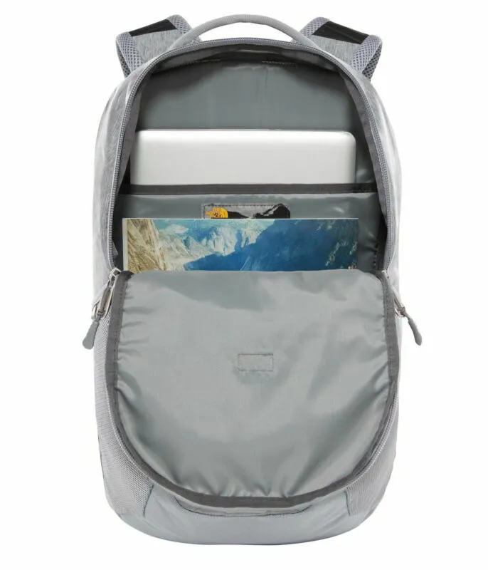 North Face Vault Backpack Mens Womens Grey Rucksack Laptop Work School Bag