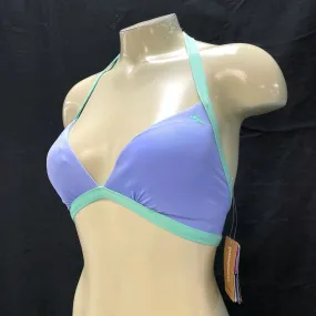 NWT Wmns PATAGONIA Purple & Green Bikini Swimsuit Halter Top Sz S MSRP$75