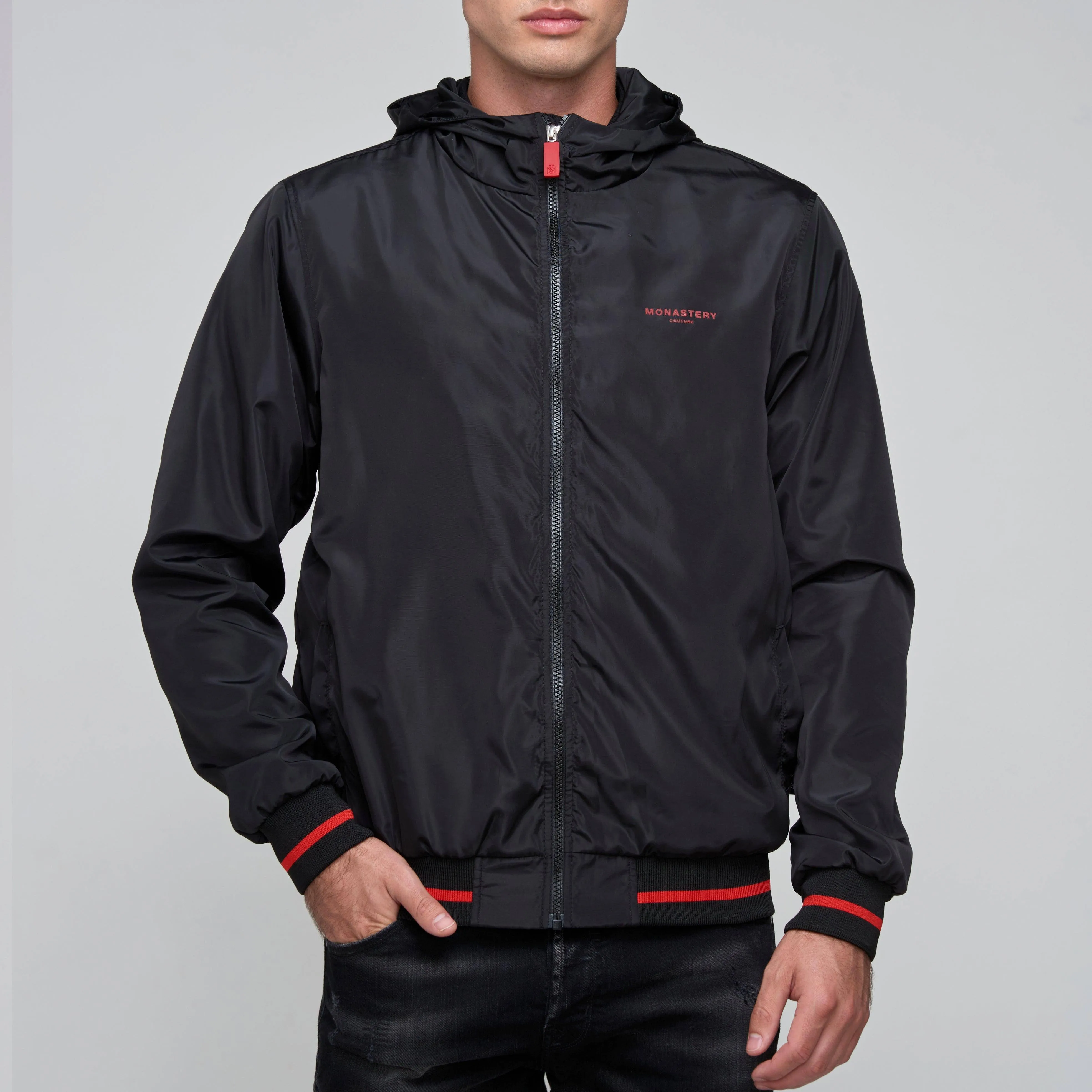 ONYX BLACK WINDBREAKER