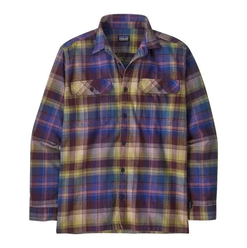 Patagonia Fjord Flannel Shirt Sunrays Obsidian Blue