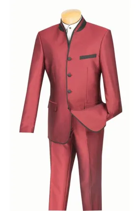 "Darius" Burgundy Tuxedo (2-Piece Set)