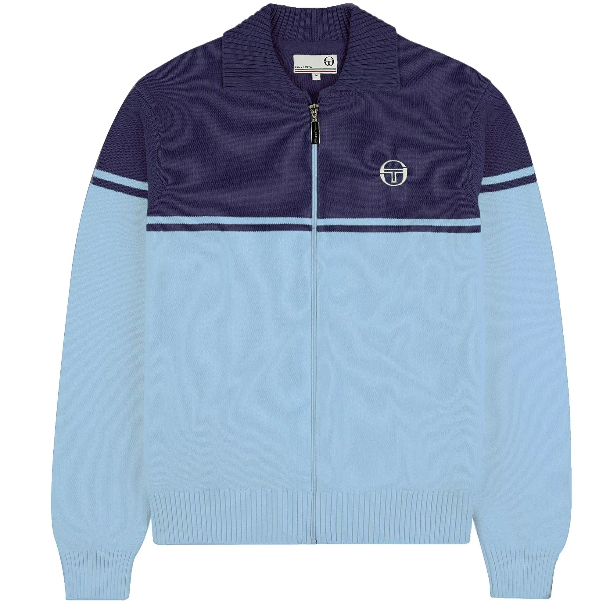 Sergio Tacchini Men's Donato Knitted Track Top Clear Sky Blue