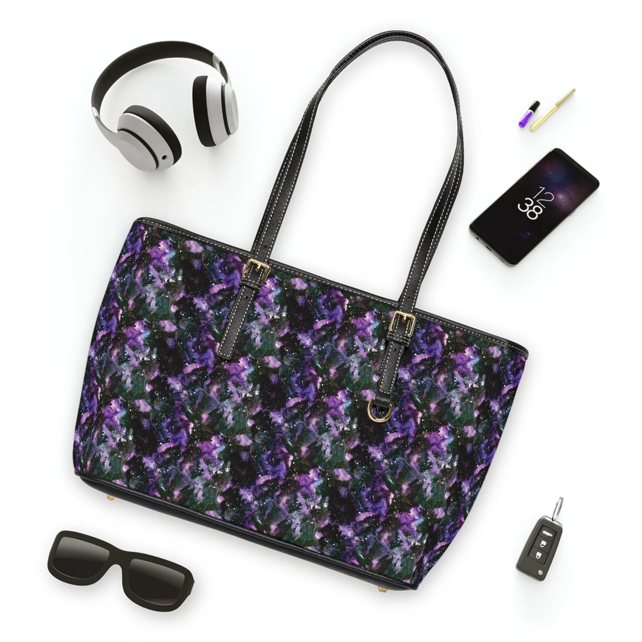 Shoulder Tote Bag - Purple Storm