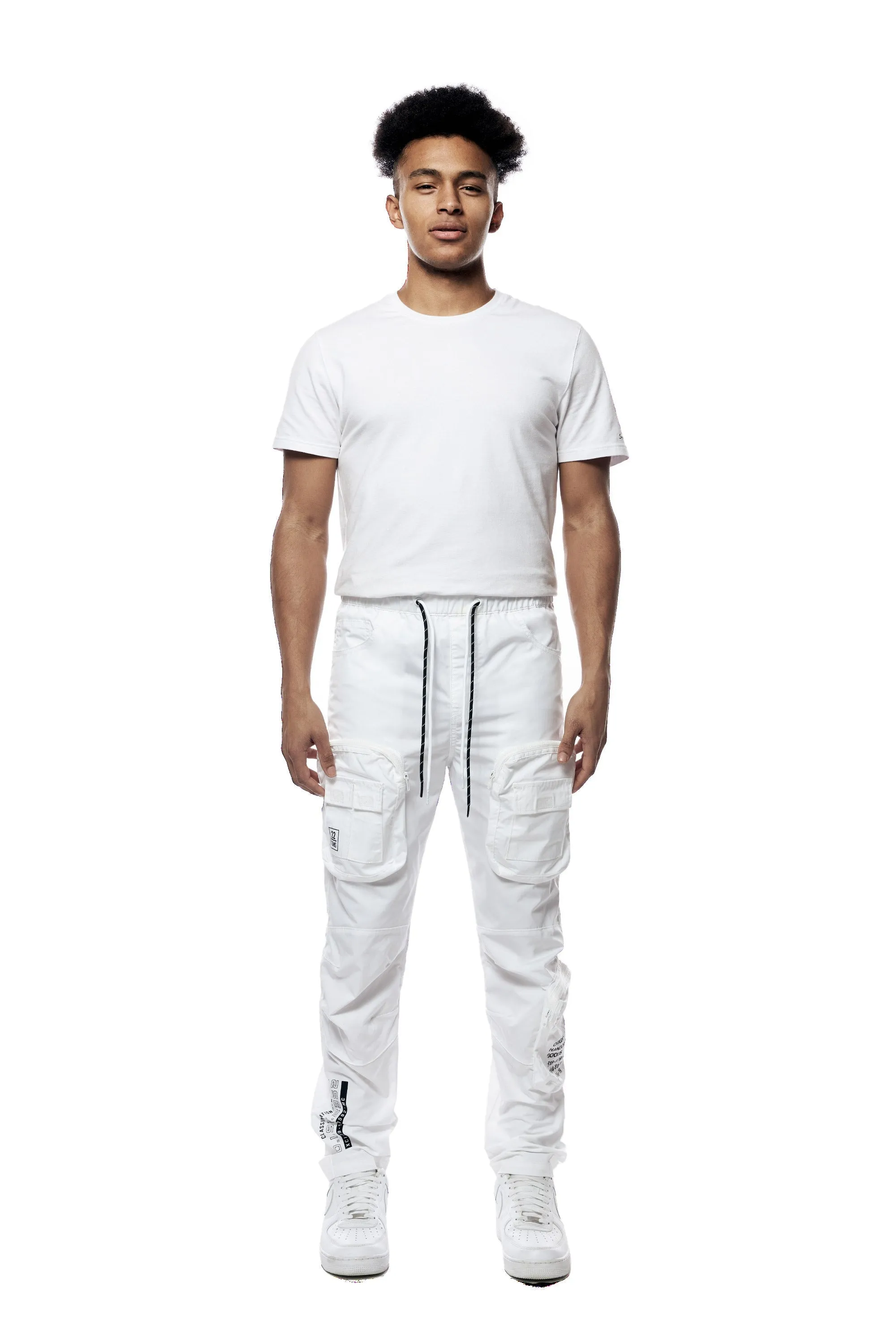 Smoke Rise - Windbreaker Joggers - White