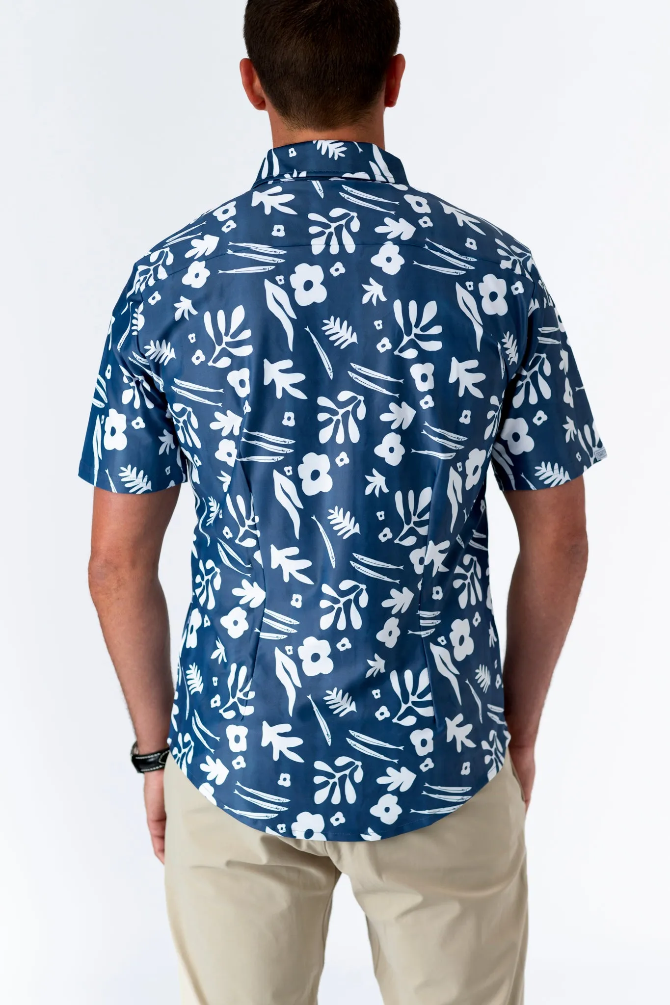 The Boatyard Button Down - Sardine Aloha Teal