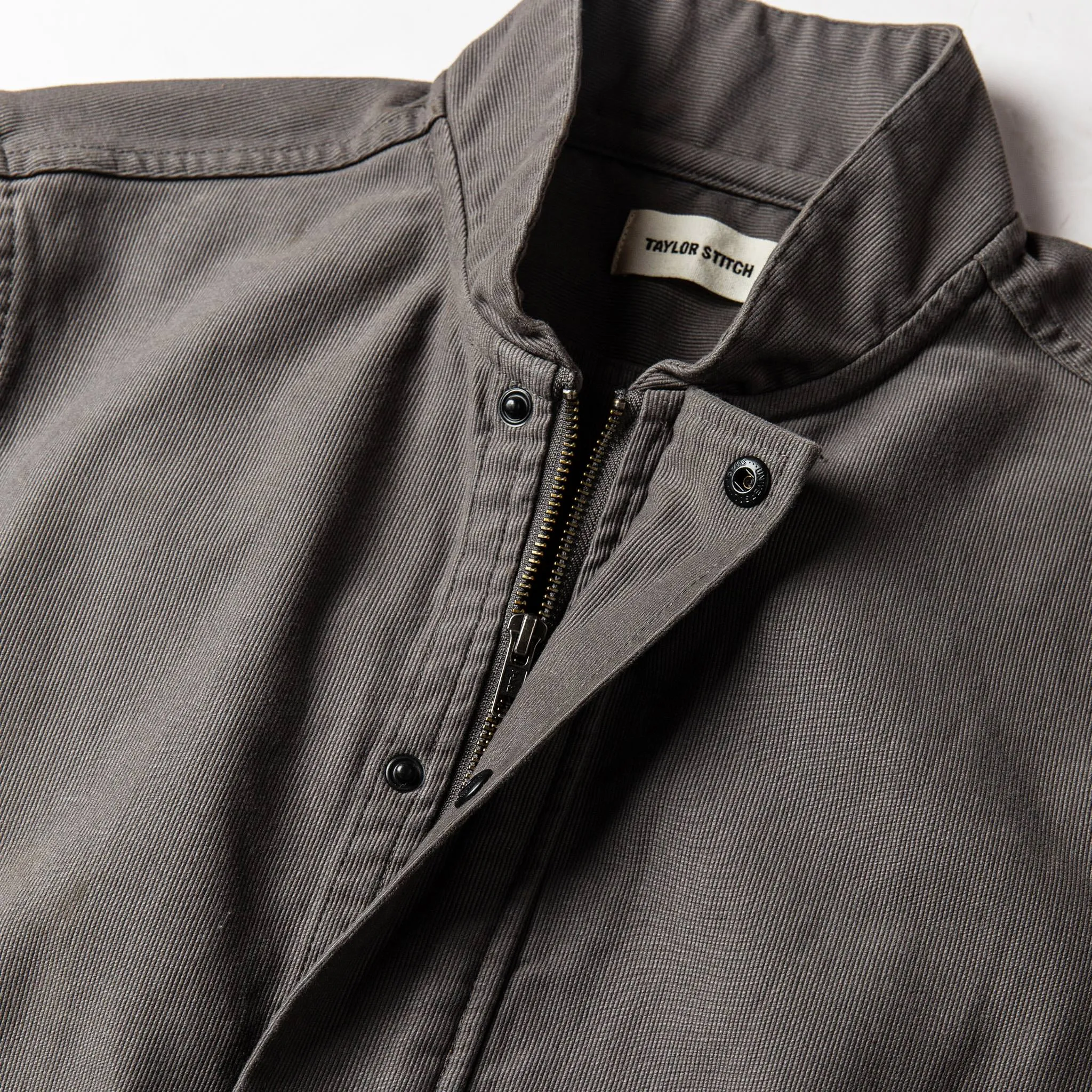 The Bomber Jacket in Charcoal Jungle Cloth