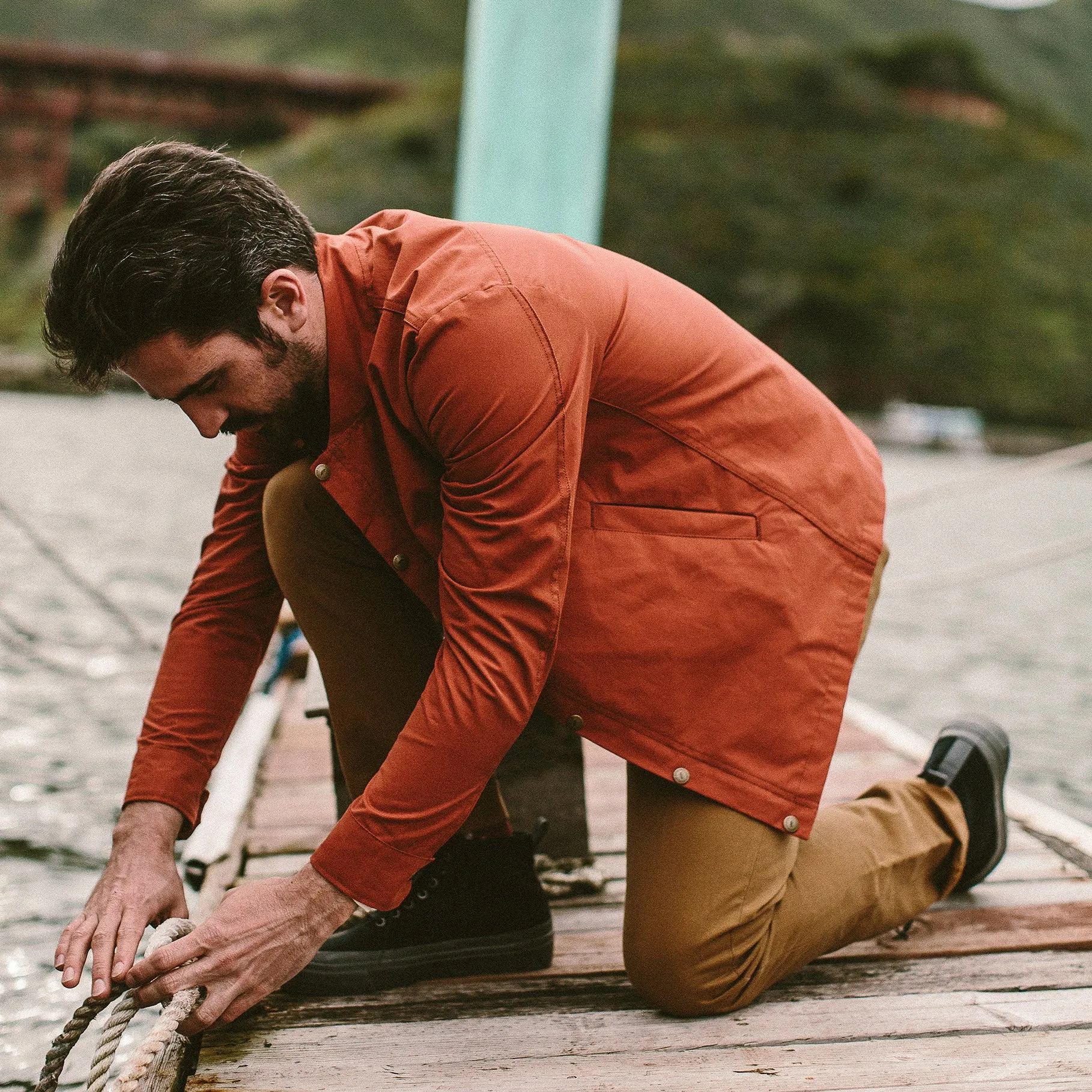 The Bomber Jacket in Rust