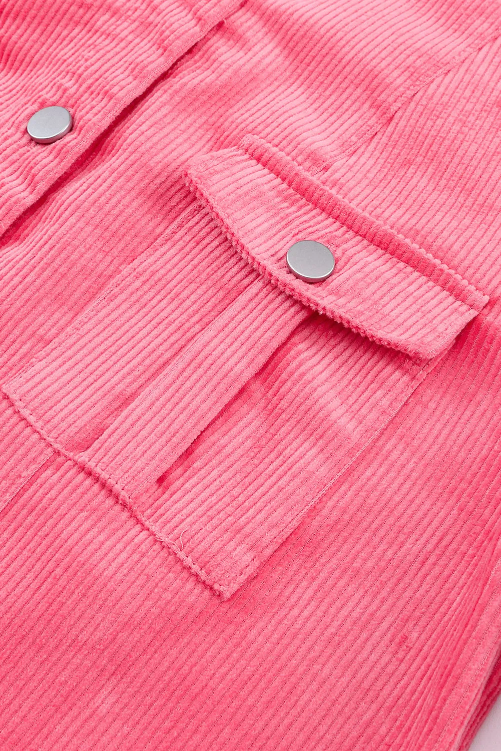 Threaded Pear:  Claire Buttoned Flap Pocket Corduroy Jacket