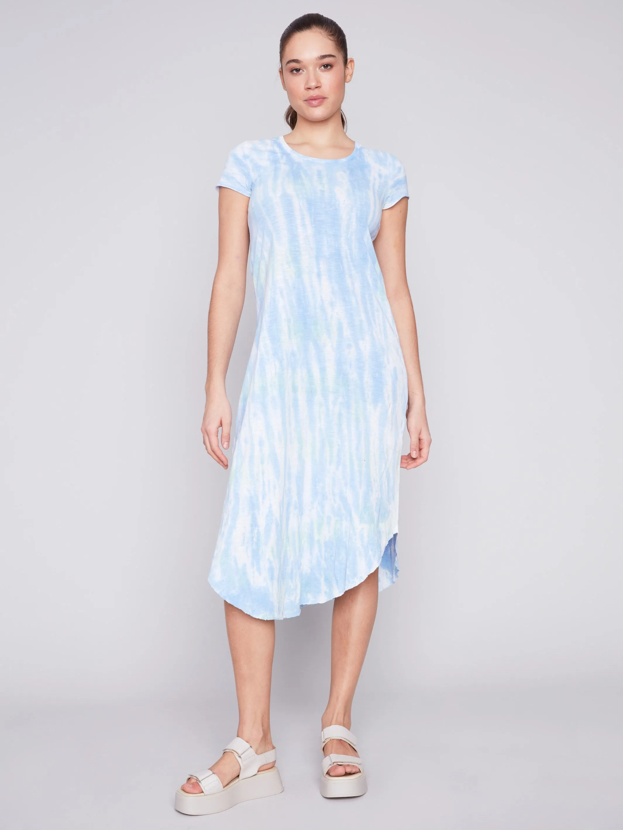 Tie Dye Cotton Slub Dress - Amazon