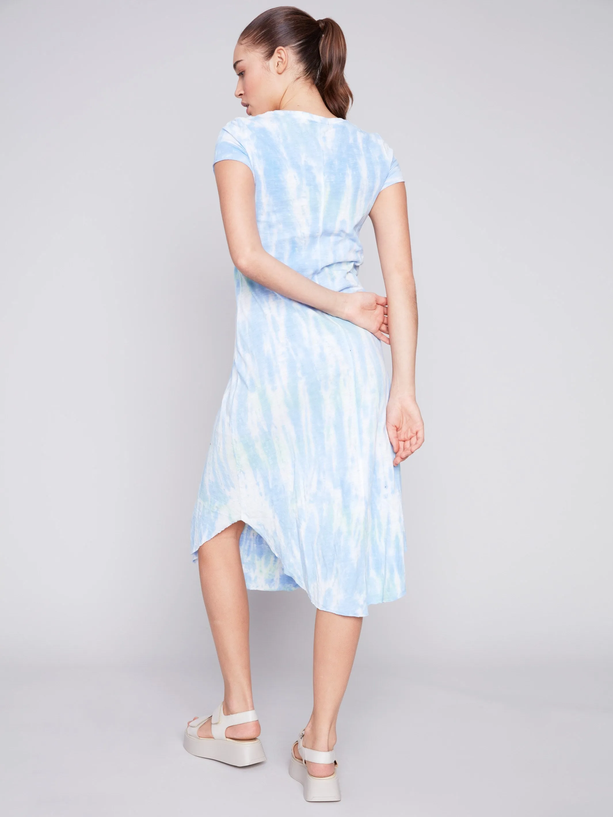 Tie Dye Cotton Slub Dress - Amazon