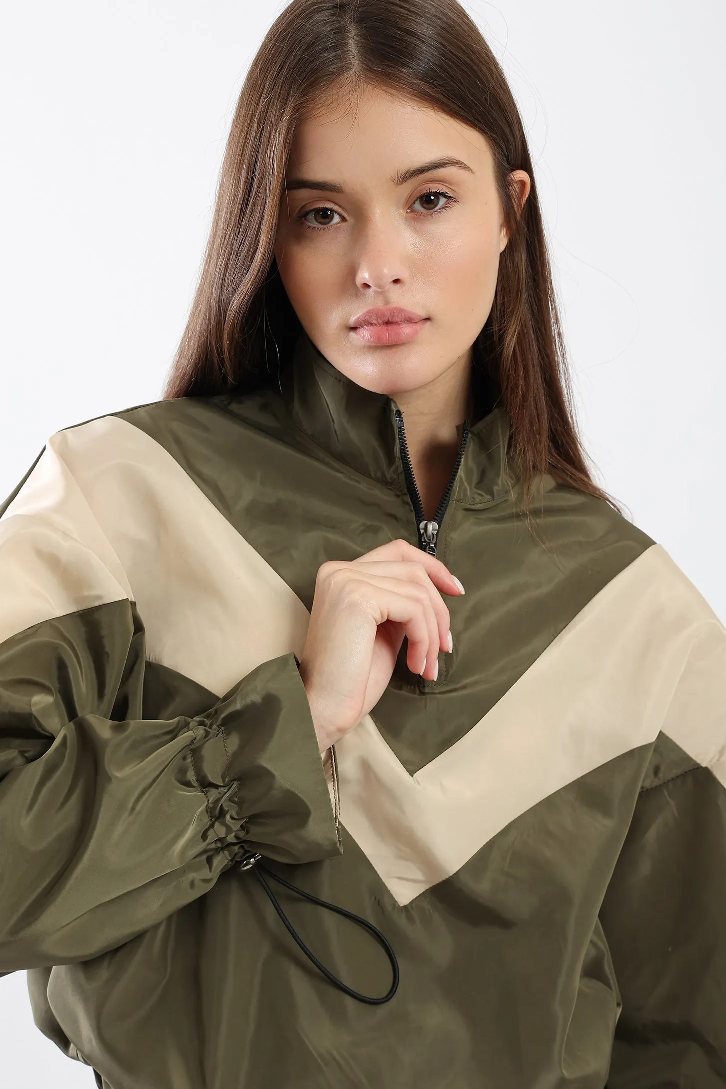 URBAN BLOCK PARKA - KHAKI