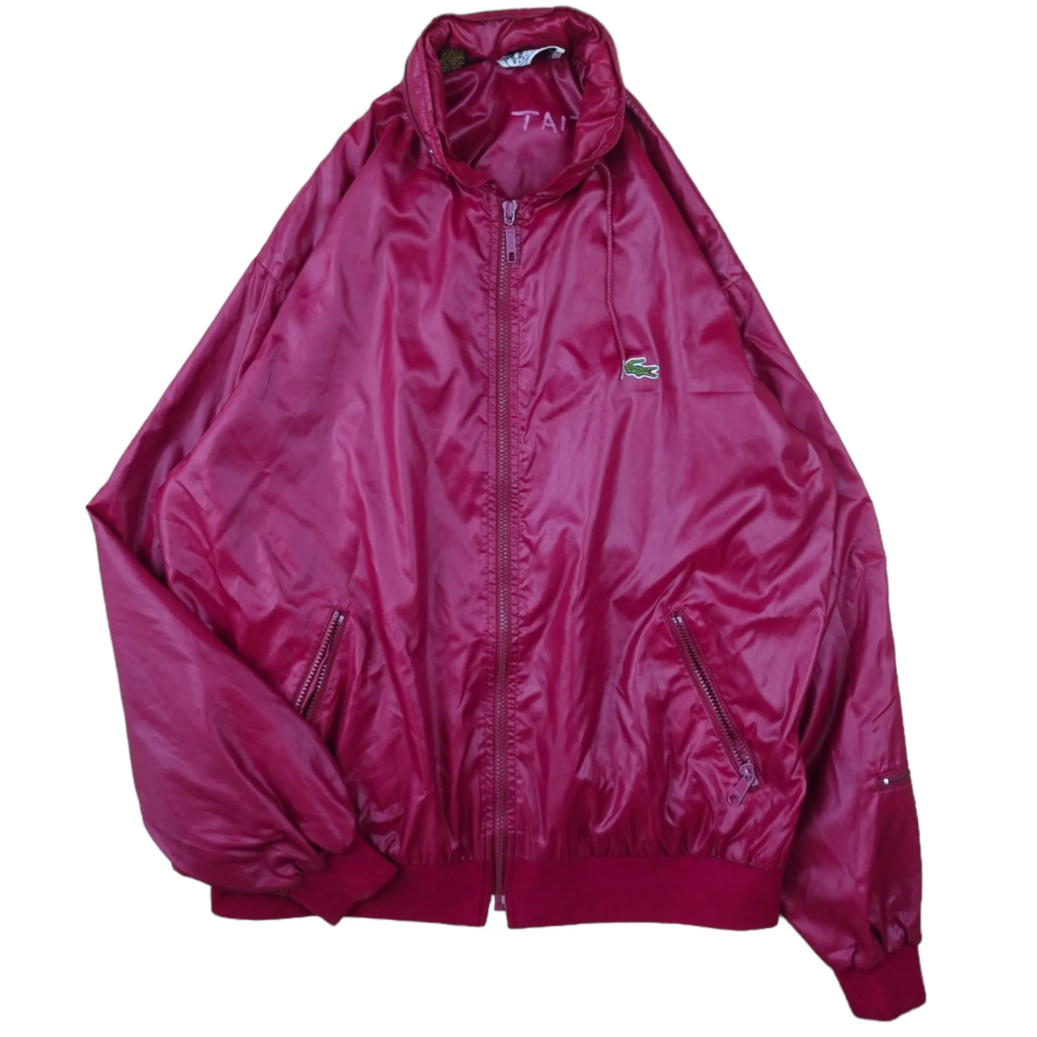 Vintage Izod Lacoste Maroon Windbreaker - L