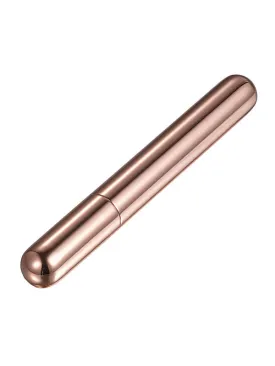 Visol Sigma Rose Gold Finish Stainless Steel Cigar Tube